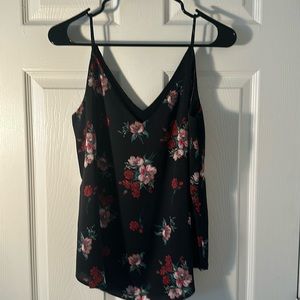 Black floral top